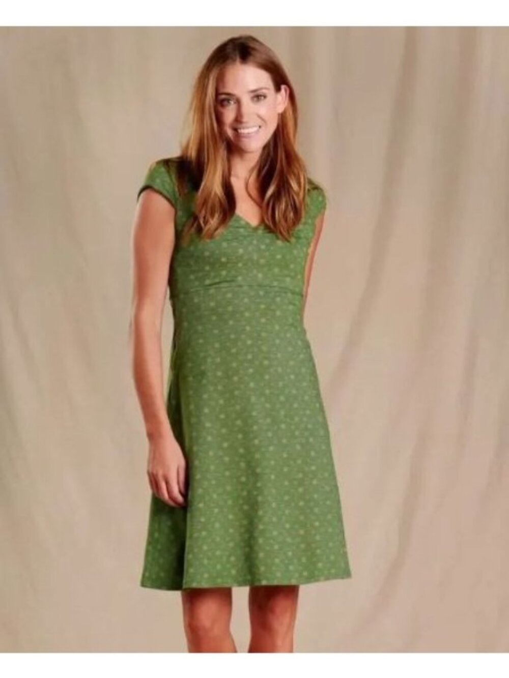 Toad Co Rosemarie Bandana Print Sundress M Mini Green Sleeveless Twee Earthy